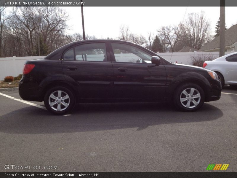 Midnight Black / Gray 2010 Kia Rio LX Sedan