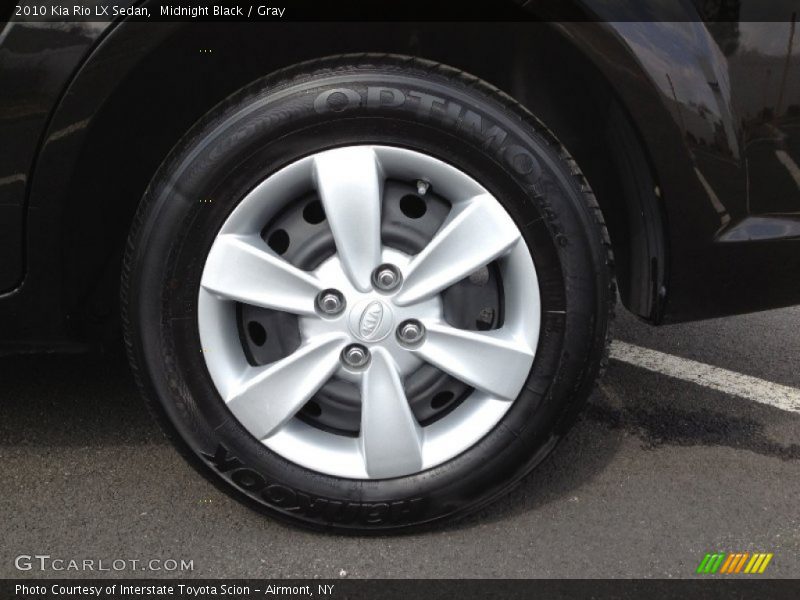 Midnight Black / Gray 2010 Kia Rio LX Sedan