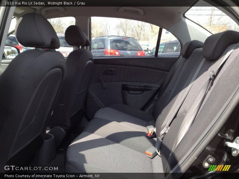 Midnight Black / Gray 2010 Kia Rio LX Sedan