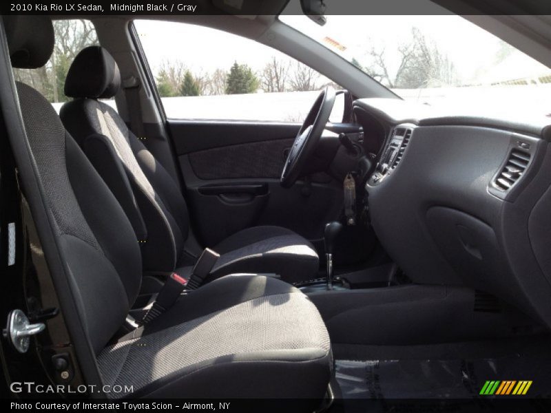 Midnight Black / Gray 2010 Kia Rio LX Sedan