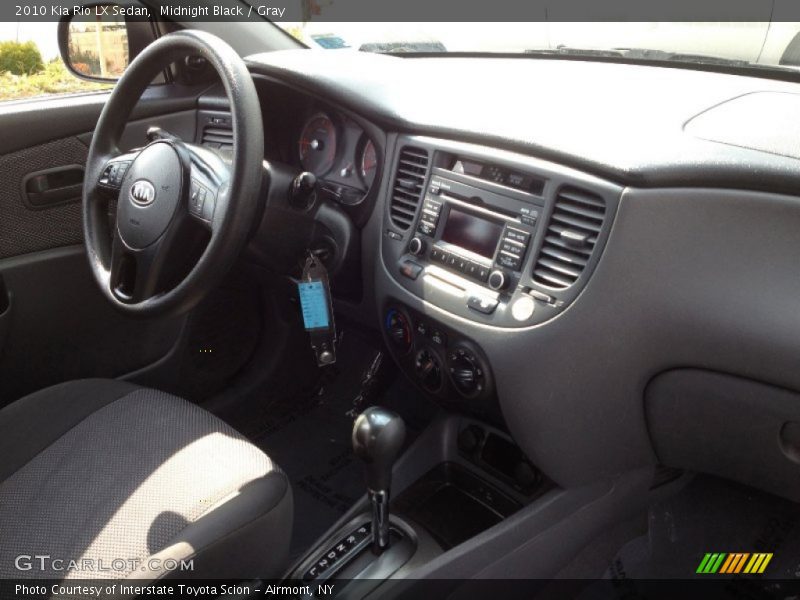 Midnight Black / Gray 2010 Kia Rio LX Sedan
