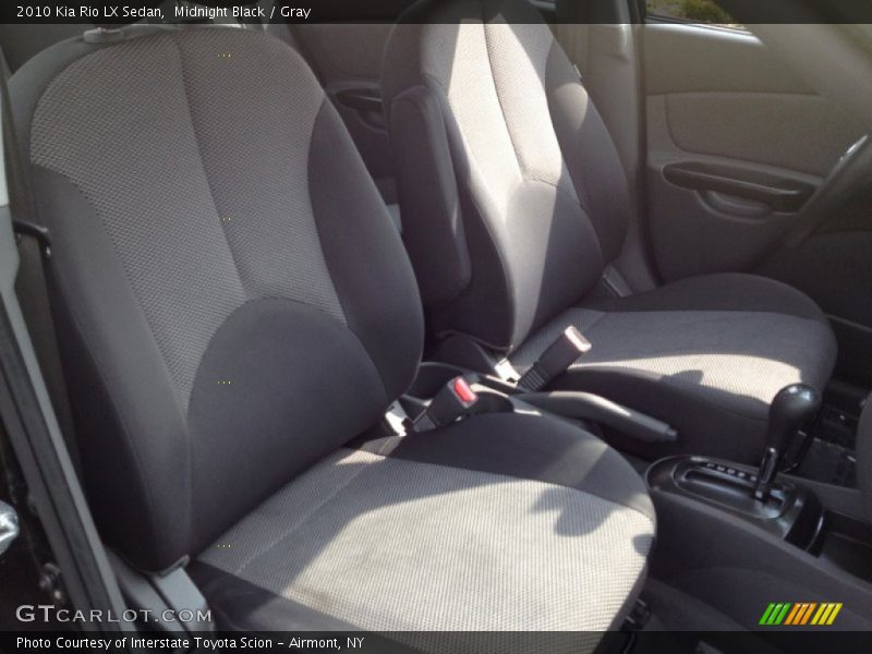 Midnight Black / Gray 2010 Kia Rio LX Sedan