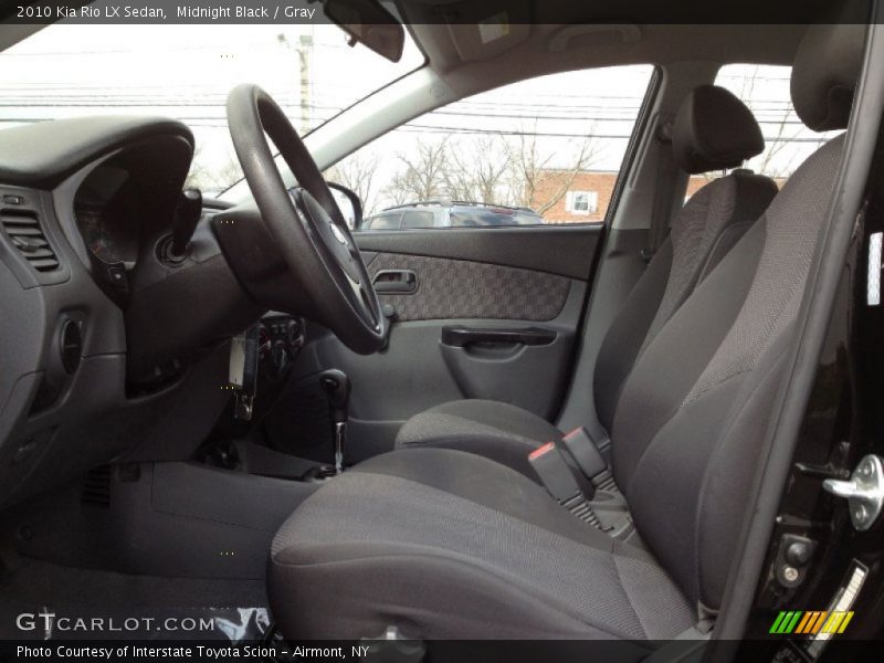 Midnight Black / Gray 2010 Kia Rio LX Sedan