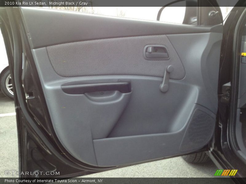 Midnight Black / Gray 2010 Kia Rio LX Sedan