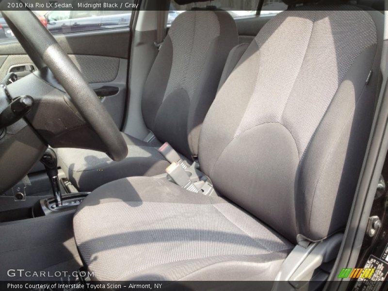 Midnight Black / Gray 2010 Kia Rio LX Sedan