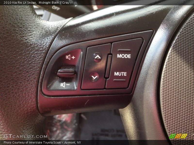 Midnight Black / Gray 2010 Kia Rio LX Sedan