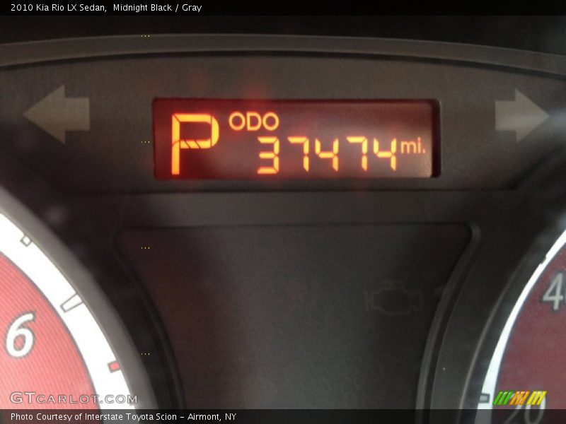 Midnight Black / Gray 2010 Kia Rio LX Sedan