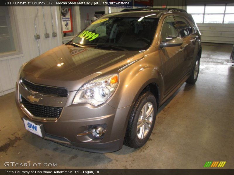 Mocha Steel Metallic / Jet Black/Brownstone 2010 Chevrolet Equinox LTZ