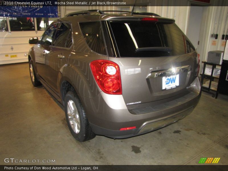 Mocha Steel Metallic / Jet Black/Brownstone 2010 Chevrolet Equinox LTZ