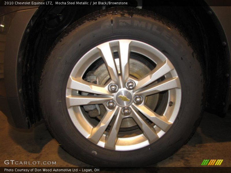 Mocha Steel Metallic / Jet Black/Brownstone 2010 Chevrolet Equinox LTZ