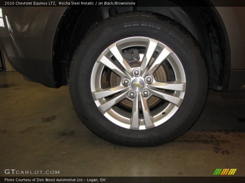 Mocha Steel Metallic / Jet Black/Brownstone 2010 Chevrolet Equinox LTZ