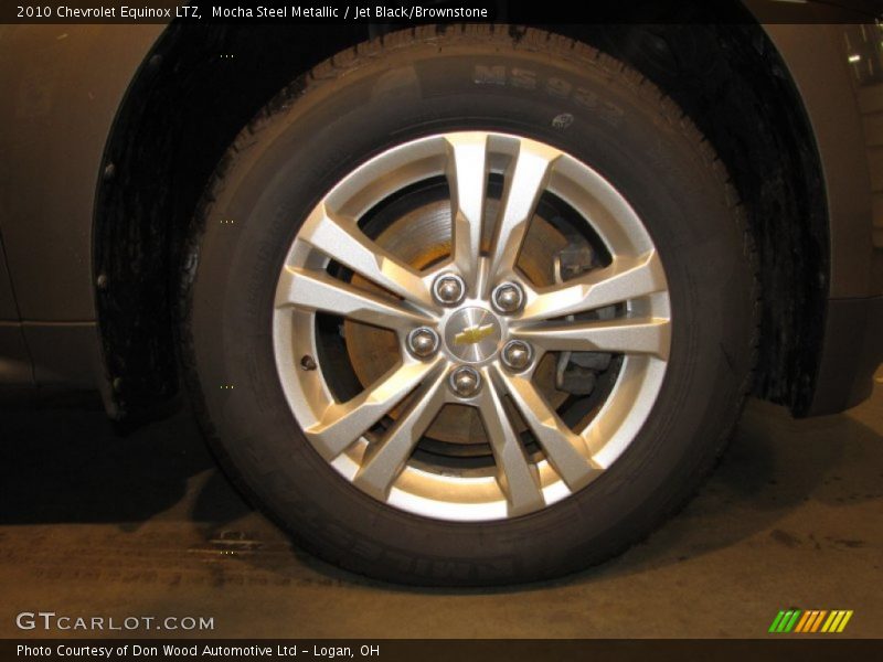 Mocha Steel Metallic / Jet Black/Brownstone 2010 Chevrolet Equinox LTZ