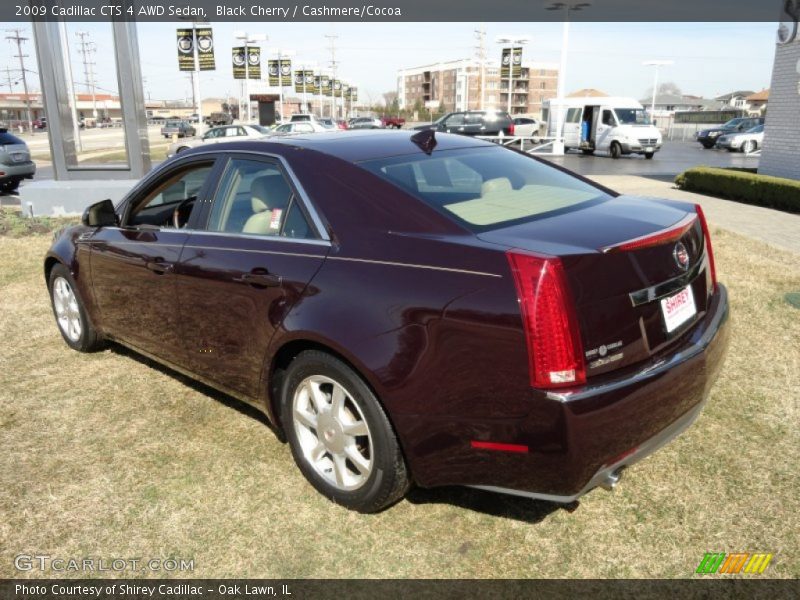 Black Cherry / Cashmere/Cocoa 2009 Cadillac CTS 4 AWD Sedan