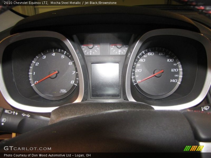 Mocha Steel Metallic / Jet Black/Brownstone 2010 Chevrolet Equinox LTZ