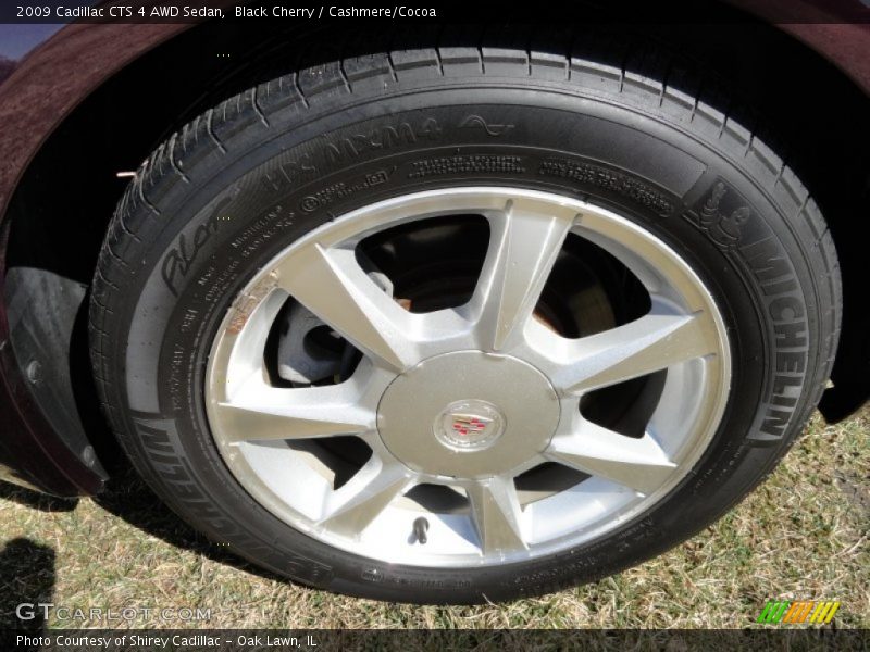 Black Cherry / Cashmere/Cocoa 2009 Cadillac CTS 4 AWD Sedan