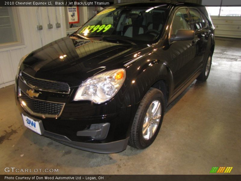 Black / Jet Black/Light Titanium 2010 Chevrolet Equinox LS