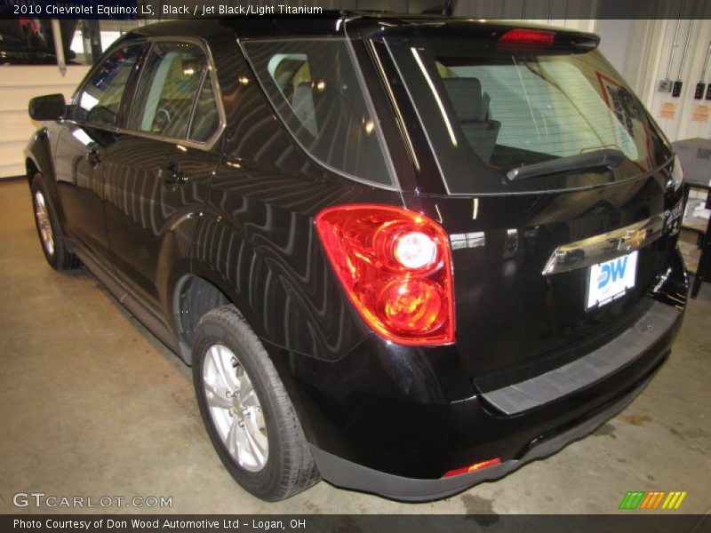 Black / Jet Black/Light Titanium 2010 Chevrolet Equinox LS