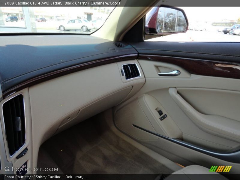 Black Cherry / Cashmere/Cocoa 2009 Cadillac CTS 4 AWD Sedan