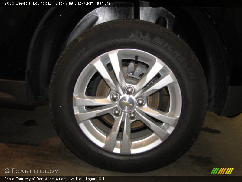 Black / Jet Black/Light Titanium 2010 Chevrolet Equinox LS
