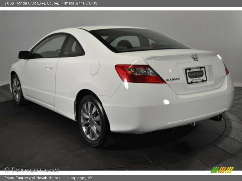 Taffeta White / Gray 2009 Honda Civic EX-L Coupe