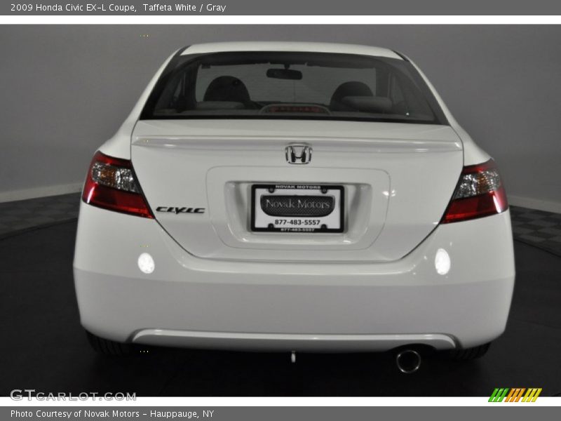 Taffeta White / Gray 2009 Honda Civic EX-L Coupe