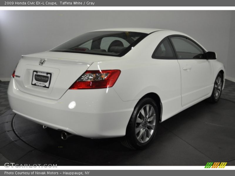 Taffeta White / Gray 2009 Honda Civic EX-L Coupe
