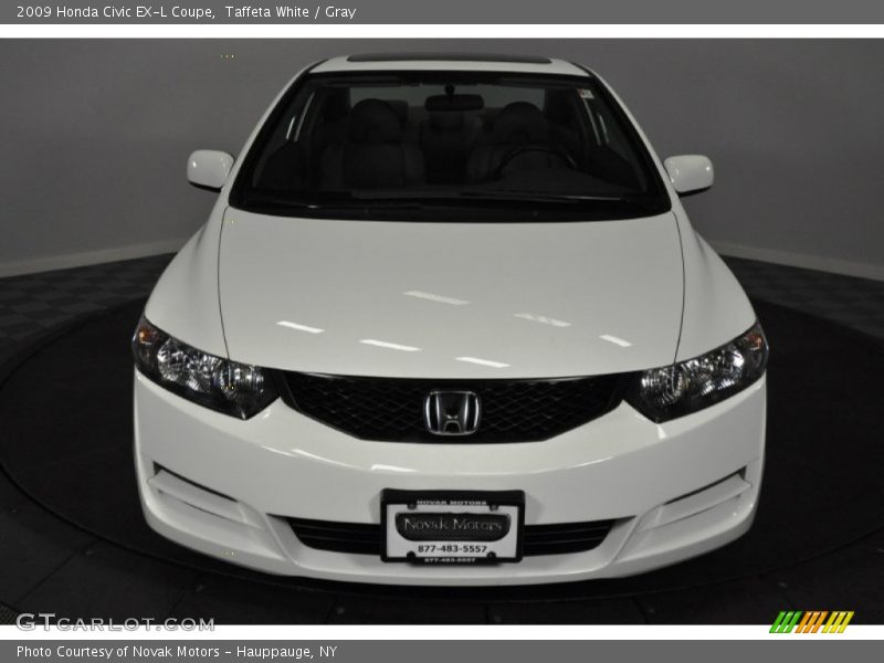 Taffeta White / Gray 2009 Honda Civic EX-L Coupe