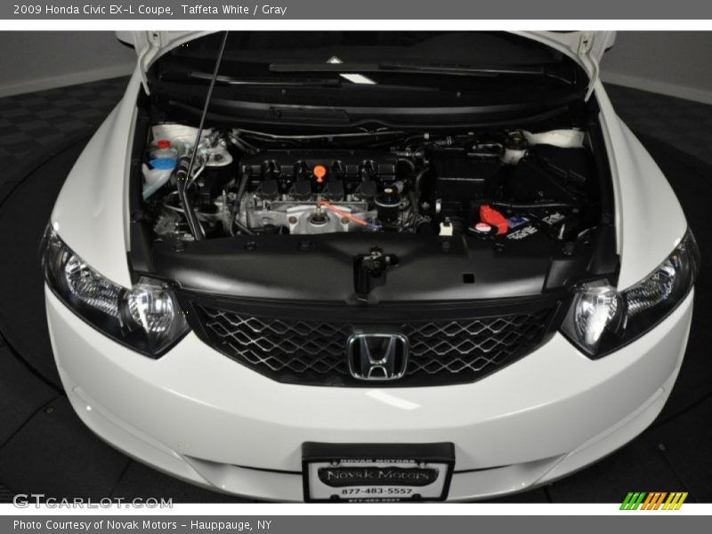 Taffeta White / Gray 2009 Honda Civic EX-L Coupe