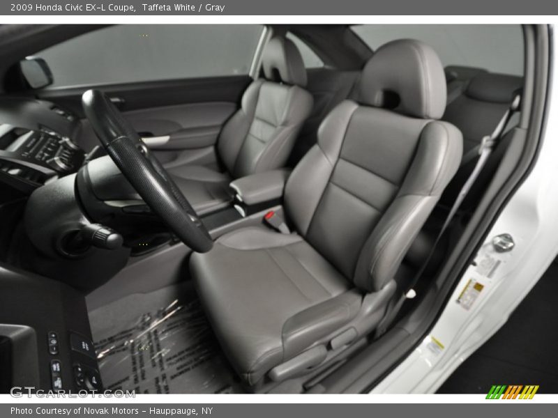  2009 Civic EX-L Coupe Gray Interior