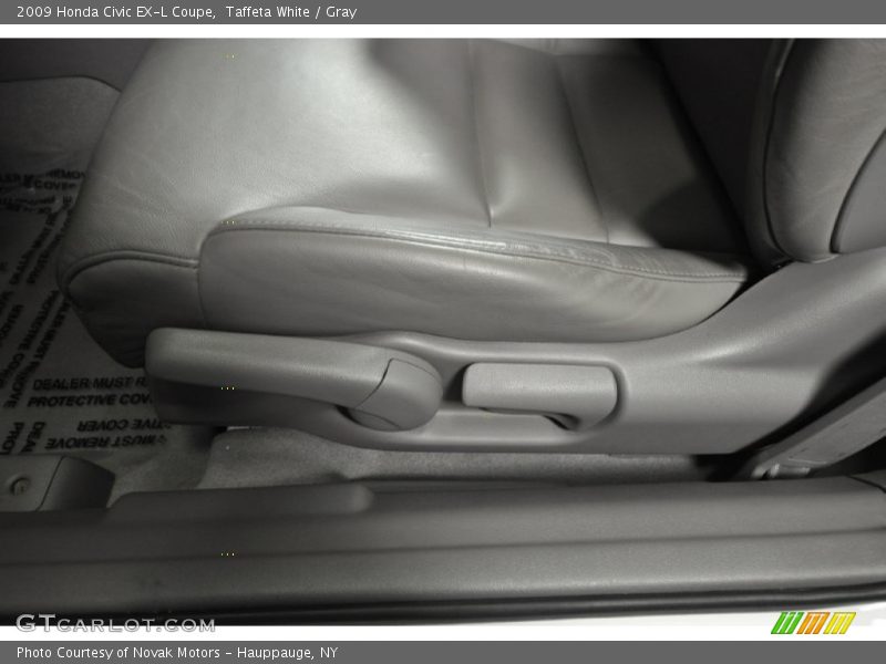 Taffeta White / Gray 2009 Honda Civic EX-L Coupe