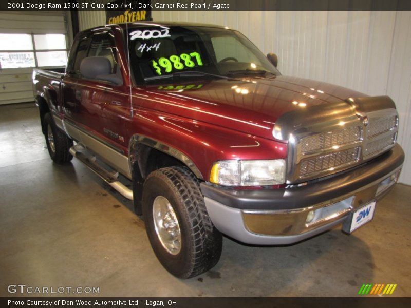 Dark Garnet Red Pearl / Agate 2001 Dodge Ram 1500 ST Club Cab 4x4