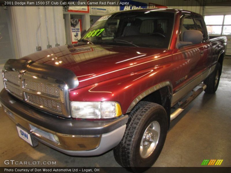 Dark Garnet Red Pearl / Agate 2001 Dodge Ram 1500 ST Club Cab 4x4