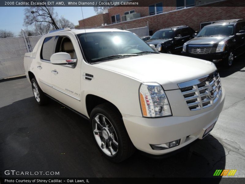 White Diamond / Cocoa/Light Cashmere 2008 Cadillac Escalade EXT AWD