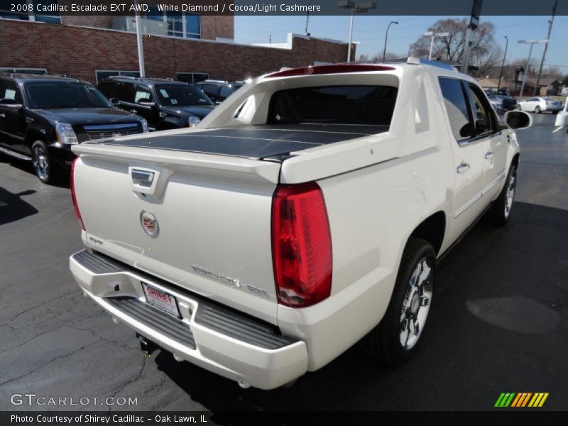 White Diamond / Cocoa/Light Cashmere 2008 Cadillac Escalade EXT AWD