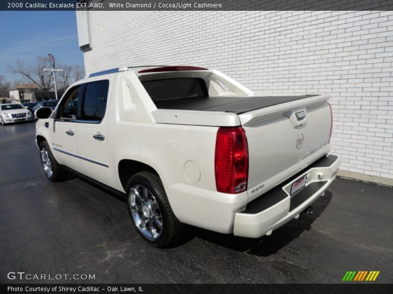 White Diamond / Cocoa/Light Cashmere 2008 Cadillac Escalade EXT AWD