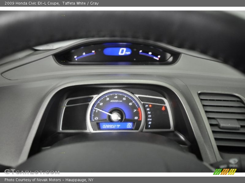 Taffeta White / Gray 2009 Honda Civic EX-L Coupe