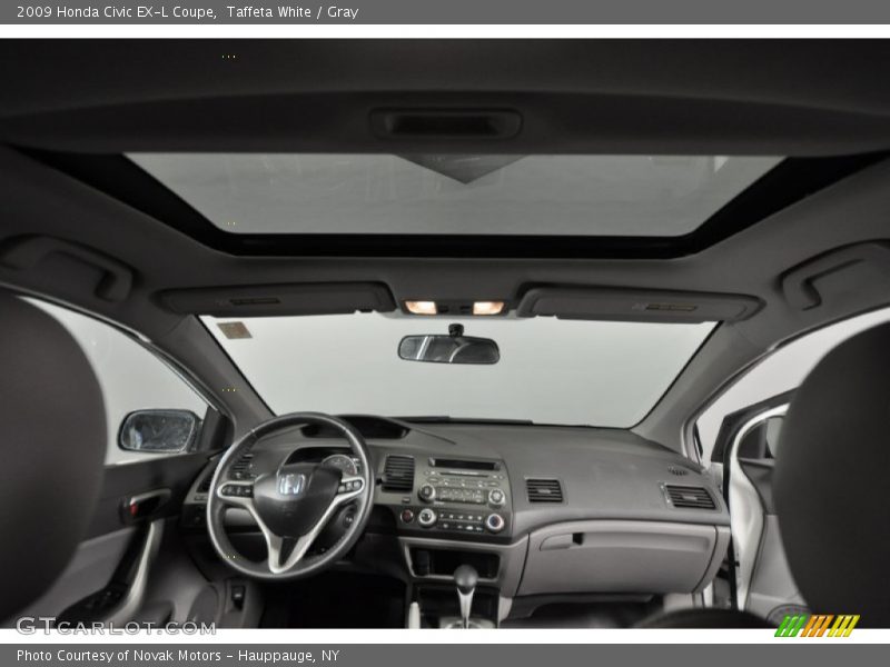 Taffeta White / Gray 2009 Honda Civic EX-L Coupe