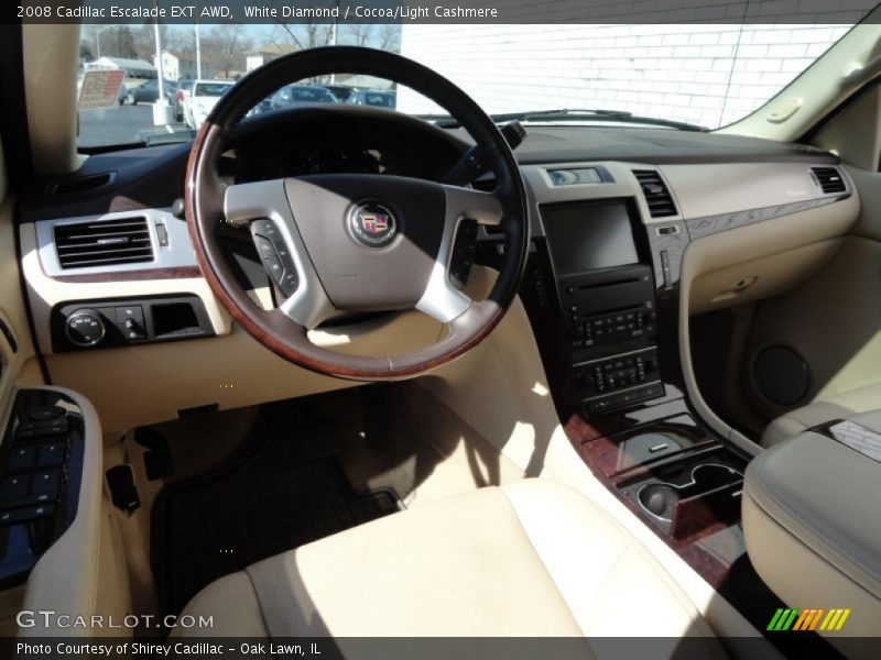 White Diamond / Cocoa/Light Cashmere 2008 Cadillac Escalade EXT AWD