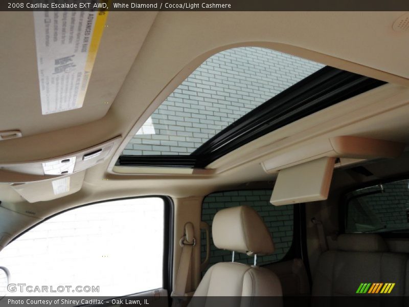 White Diamond / Cocoa/Light Cashmere 2008 Cadillac Escalade EXT AWD