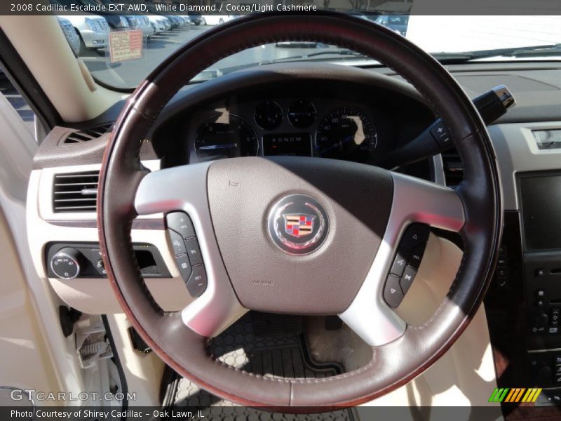 White Diamond / Cocoa/Light Cashmere 2008 Cadillac Escalade EXT AWD