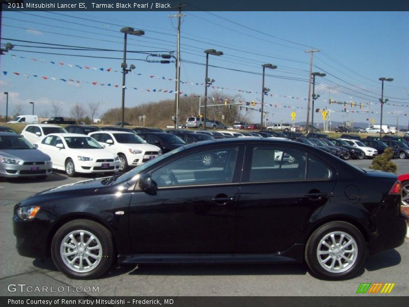 Tarmac Black Pearl / Black 2011 Mitsubishi Lancer ES