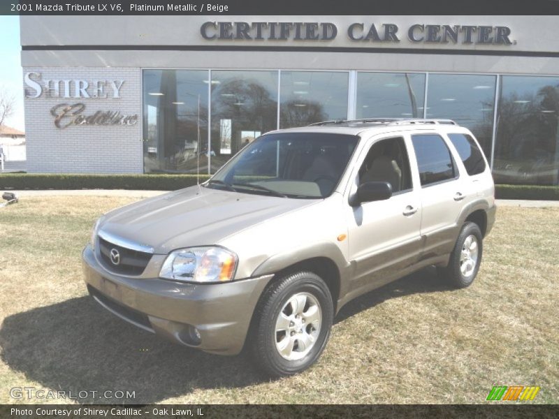 Platinum Metallic / Beige 2001 Mazda Tribute LX V6