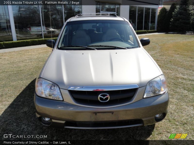 Platinum Metallic / Beige 2001 Mazda Tribute LX V6