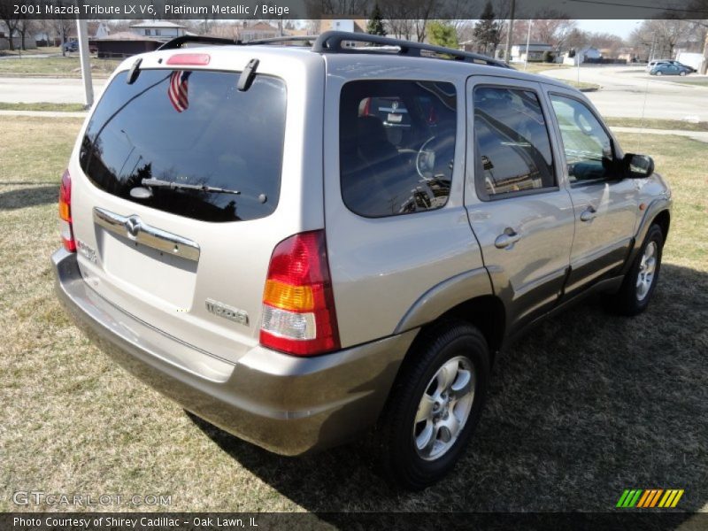 Platinum Metallic / Beige 2001 Mazda Tribute LX V6