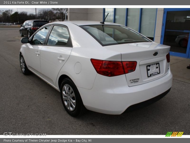 Clear White / Stone 2011 Kia Forte EX
