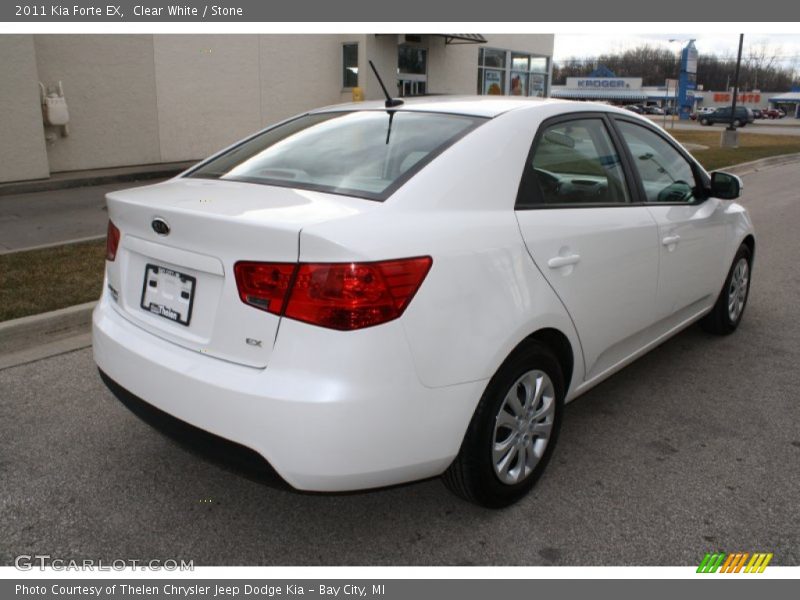 Clear White / Stone 2011 Kia Forte EX