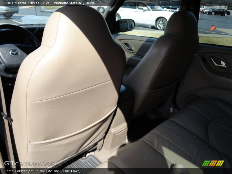 Platinum Metallic / Beige 2001 Mazda Tribute LX V6