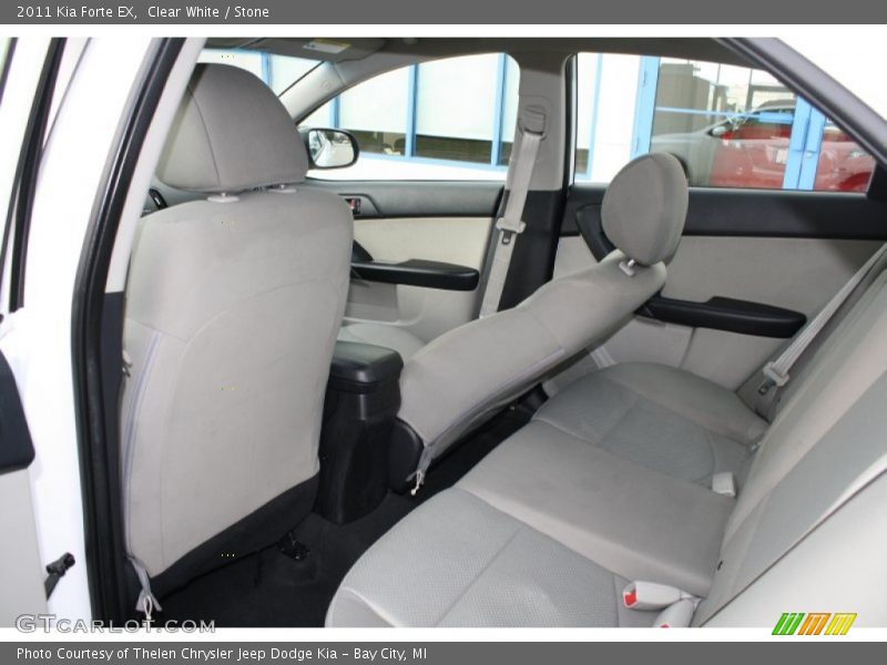 Clear White / Stone 2011 Kia Forte EX