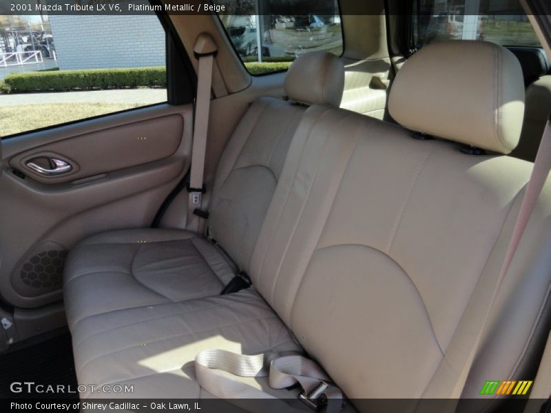 Platinum Metallic / Beige 2001 Mazda Tribute LX V6