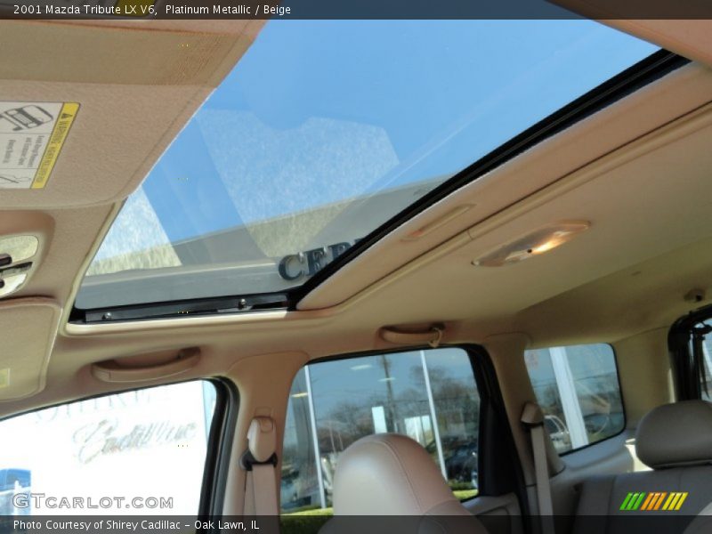 Platinum Metallic / Beige 2001 Mazda Tribute LX V6